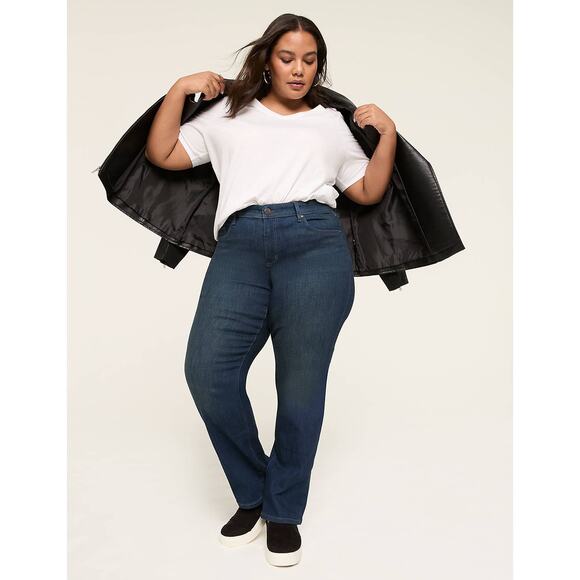 Lane Bryant Denim - Lane Bryant Signature Fit Straight Leg Jeans Size 38 NWT Blue